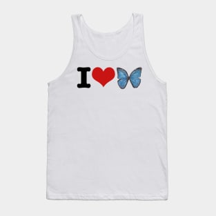 I Love Butterfly Tank Top